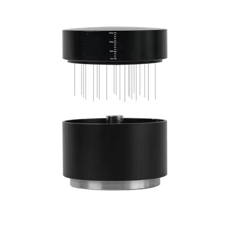 Convenient And Portable Coffee Powder Tamper With Leveling Base Coffee Distribution Tool For Even Extraction