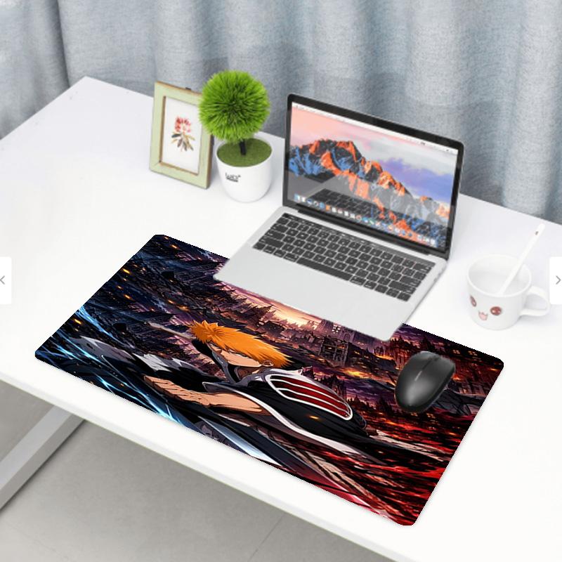 BLEACH Print Mauspads, Anti-Rutsch Desktop Tastaturmatte, für PC Laptop Gaming Arbeiten Tägliche Nutzung, Cooles Festival Überraschungsgeschenk