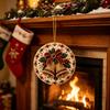 Decorative Acrylic Piece Christmas Hanging Ornament, Double Side Printed Ornament Holiday Tree Decor Pendant, Festive Home Decoration Decorations