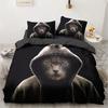 White Pet Cat Beding Set Colorfast Adult Peoples Children Winter Soft Duvet Cover Sets Children Kids,twin Ful Quen King Bedrom Set Home Textile