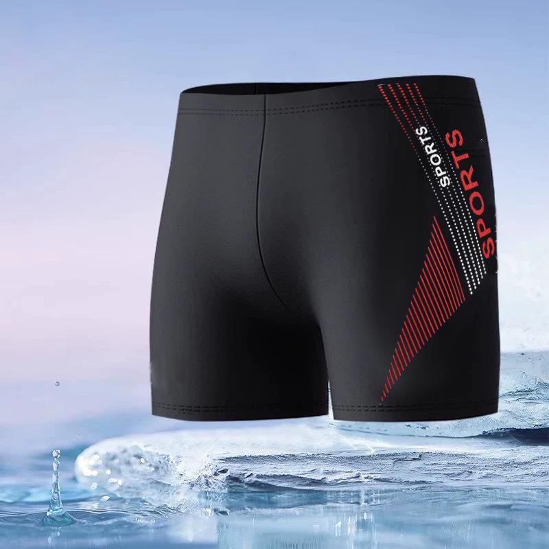 Men's Quick-Dry Nylon Swim Trunks - Simple Fashion Hot Spring Swimwear