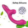 2-in-1-Klitorismassagegerät mit starker Vibration, 7 Modi, Saugvibrator für Frauen, G-Punkt- und Klitorisstimulator, Sexspielzeug für Erwachsene für Paare