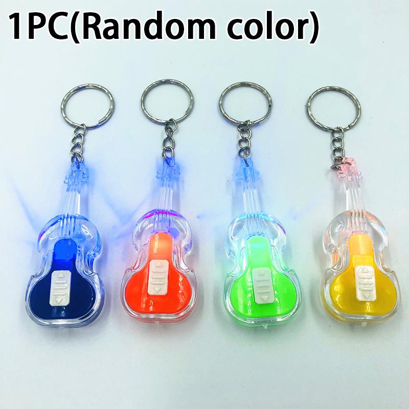 Cartoon Led Light-Up Keychain Creative Bag Charm Light-Up Toy Gift Mini Flashlight
