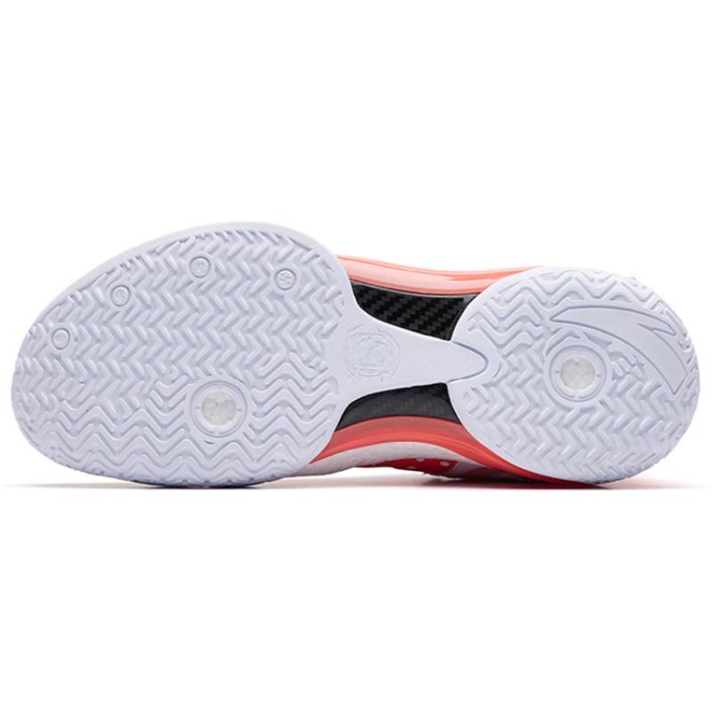 Anta Shock Wave 4 Anti-Slip Wear-Resistant Low-Top Basketball Shoes Orange Yellow Sneakers 112231106-3