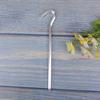5 Pcs Alloy Tent Stakes Pegs Heavy Duty Nail Head 7.01inch Solid Steel Metal