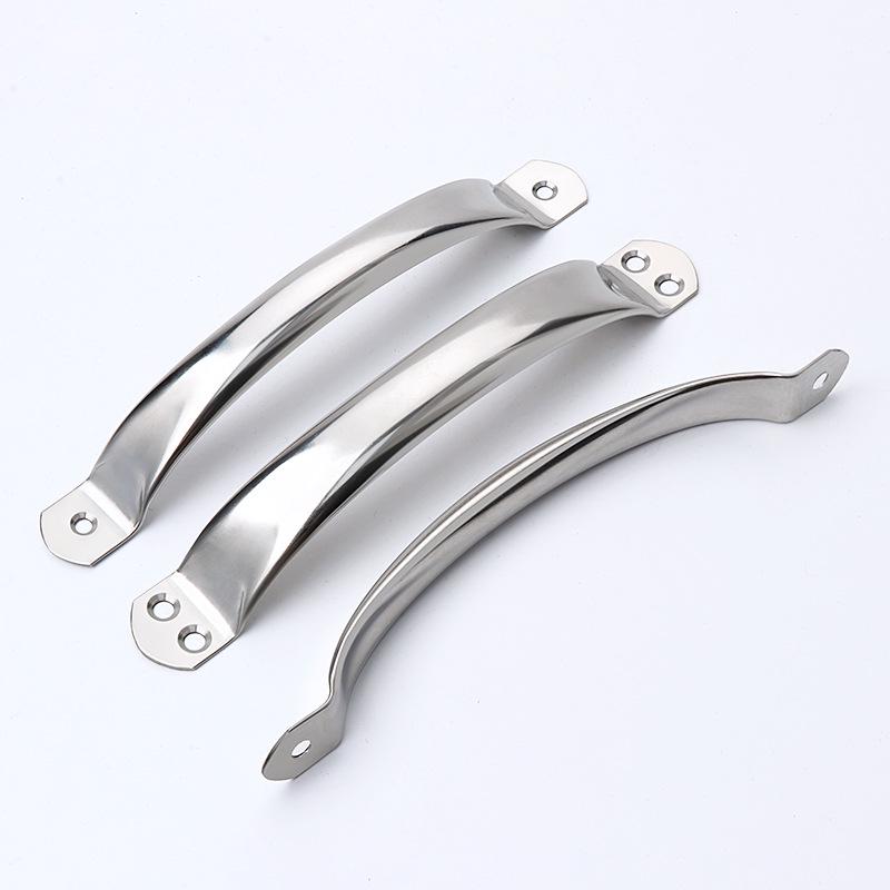 Stainless Steel Curved Pull Handle for Kitchen Cabinets, Wardrobe Doors, and Chopping Boards