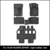 Pajero Sport 2015-2024 Car Floor & Trunk Mats TPE Wear-Resistant