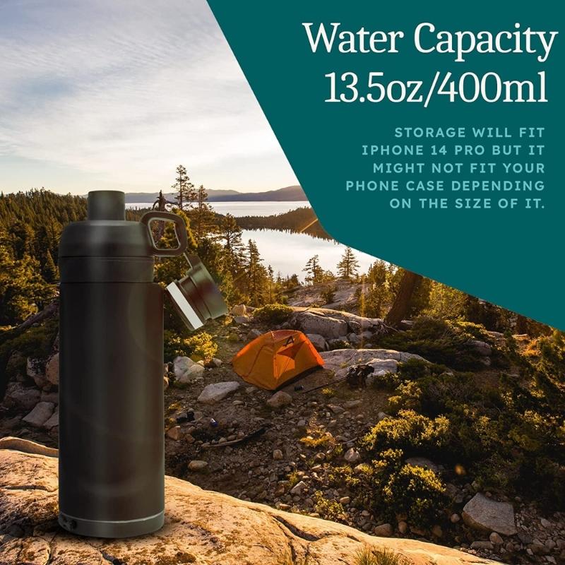 Diversion Water Bottle Tumbler Hidden Safe Coffee Mug for Cards Key Cash Valuables Money Storage Compartment Home Travel