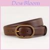 Elegant Leather Belt For Women With Zinc Alloy Pin Buckle For Casual And Office Wear