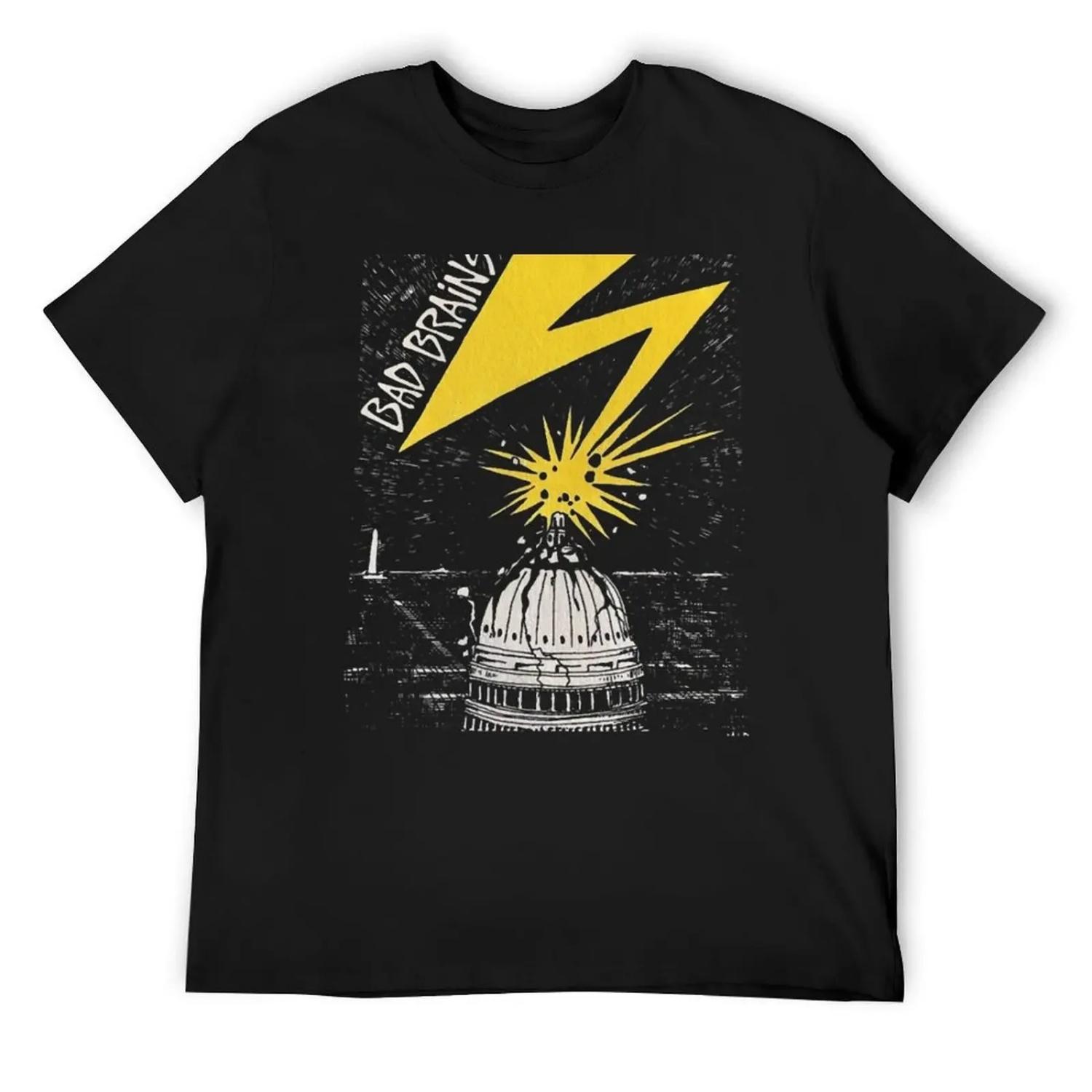 Bad Brains T-Shirt kawaii clothes football t shirt affliction shirts croswit shirt man outfits for men S