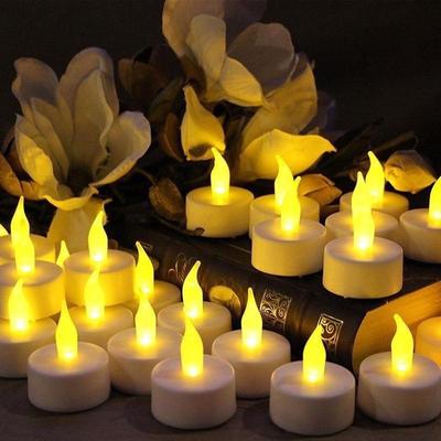 6/12 X LED Flickering Tealight Tea Light Long Lasting Candles Wedding Xmas Fun Party