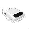 Nail Dust Collector 80W Power for Acrylic Nails Powerful Cordless Vacuum Fan White Black