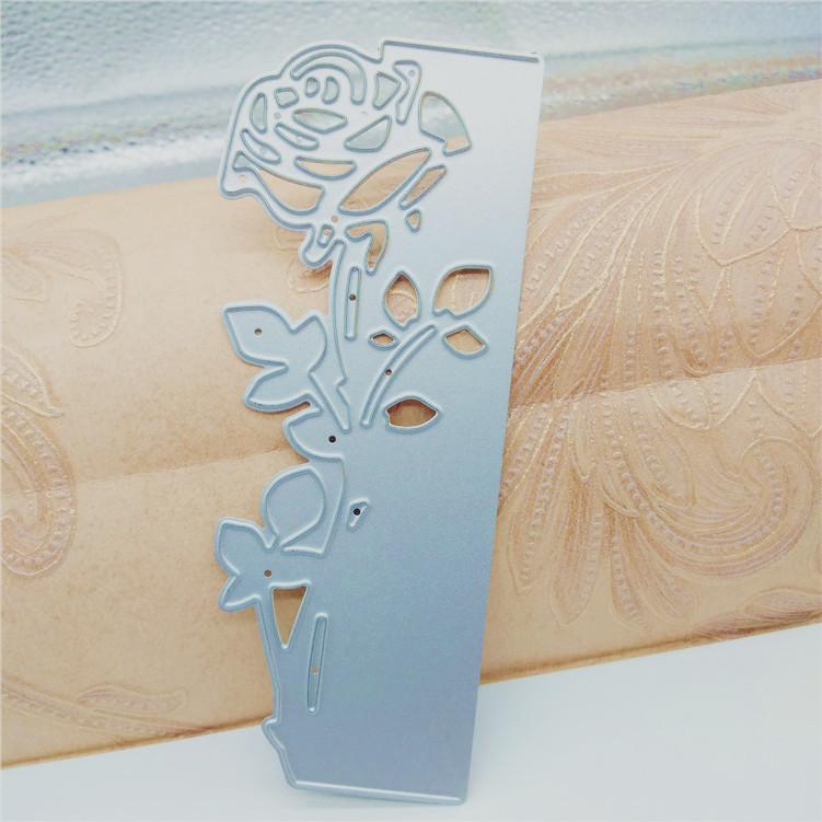 Metall-Stanzformen mit Rosenblättern-Rand, für Scrapbooking, Prägeschablonen, Kartenherstellung, Basteln, Dekor