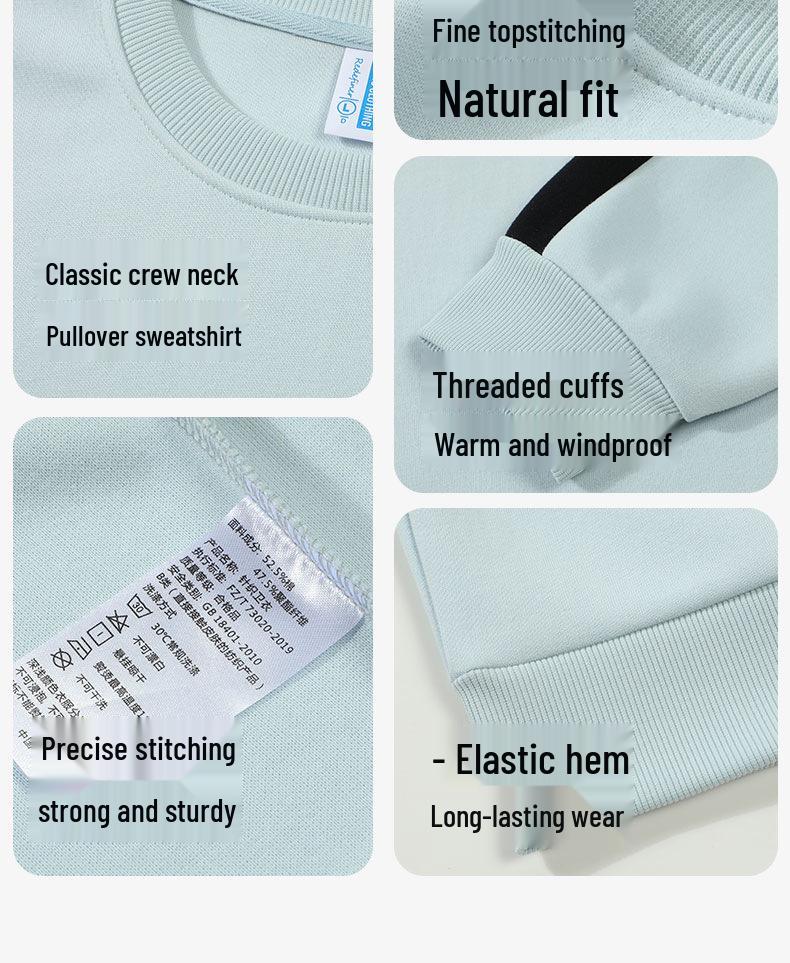 Unisex Trendig Färgblockad Huvtröja med Ränder: Avslappnad Rund Hals, Lång Ärm, Perfekt för Par och Vardagsbruk