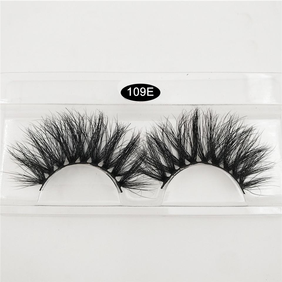 RED SIREN 1 Paar Wimpern Großhandel 100% Nerzhaar Falsche Wimpern Handgemacht 25mm Wimpern Dramatisch Dick Lang 3D Nerz Wimpern Make-up