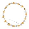 10Mm Autumn And Winter Natural Citrine White Crystal Design Sense Collarbone Chain Necklace