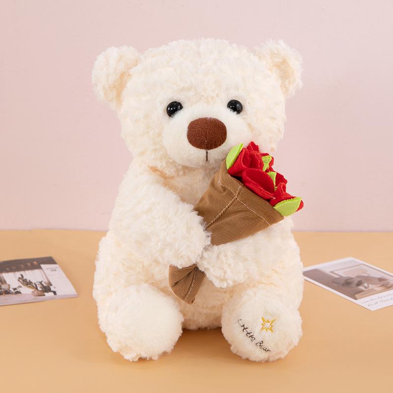 Valentine's Day bear plush toy rose doll gift cute doll teddy bear confession hug bear