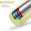 Insulated Steel Water Bottle For Gym Office Travel Sports | Leakproof BPA Free 720ml Bottle | Vibrant Yellow Easy Clean Cold Drink Companion