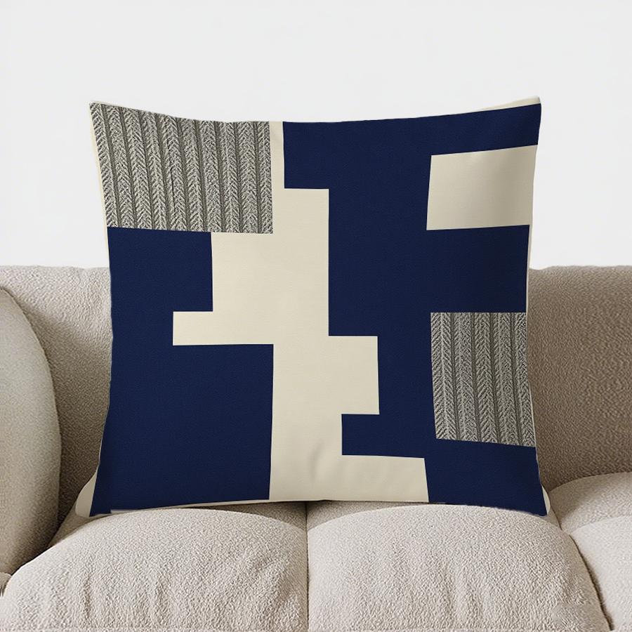 Heimdeko Modernes Geometrisches Muster Dekorative Kissenhülle für Sofakissen, Schlafzimmerkissen, Autokissenbezug
