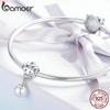 BAMOER Authentic 925 Silver & Zircon Cherish Happiness Bead & Charm Fit Bracelet & Necklace DIY