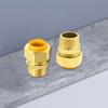 3/4 Inch Brass NPT Fittings Quick Connect Adapter Natural Gas Connector Quick Fixing for Water Oil Fuels  & Air Tool 