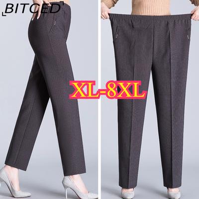 XL-8XL Καθημερινό Παντελόνι Oversize Γυναικείο Ψηλόμεσο Μακρύ Φαρδύ Παντελόνι Κυρίες Νέο Ανοιξιάτικο Φθινοπωρινό Παντελόνι Γυναικείο Ελαστικό Παντελόνι