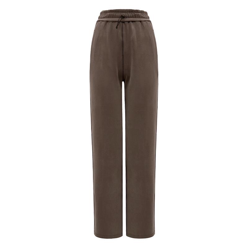 

Женские брюки свободного кроя с эластичной талией, драпирующиеся, прямого покроя, для бега, тренировок и активного отдыха Small