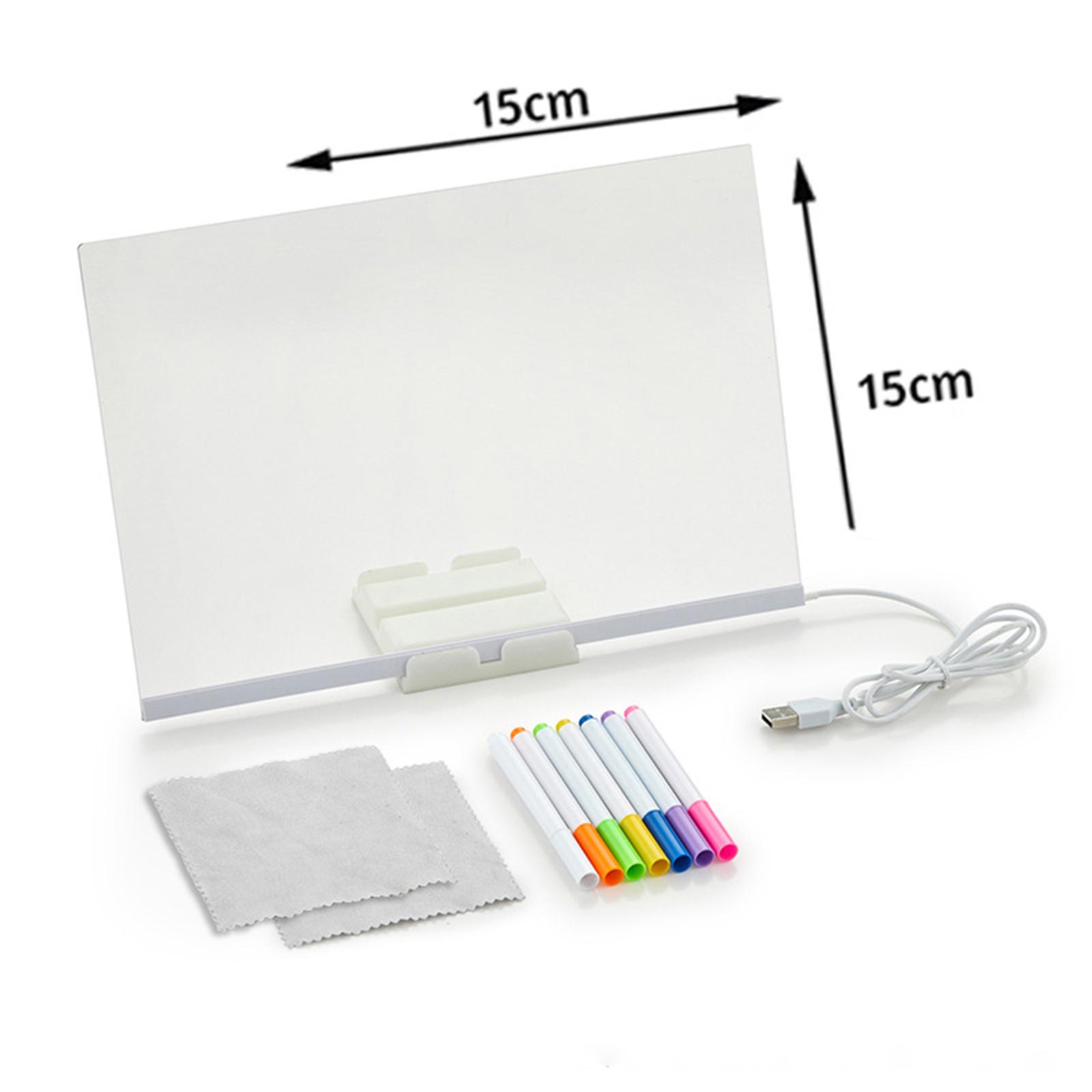 

Сделай сам рукописный светящийся ночник стираемая доска для сообщений атмосферный свет акриловая доска для рисования выставочный стенд Small (15*15cm) 3MM panel