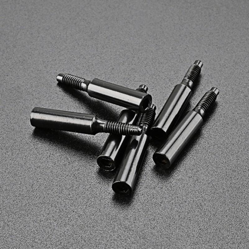 6 Pieces Bridge Tremolo Saddles Screws for Floyd-Rose Practical String Locking Screws Black Metal Screws Easy to Use