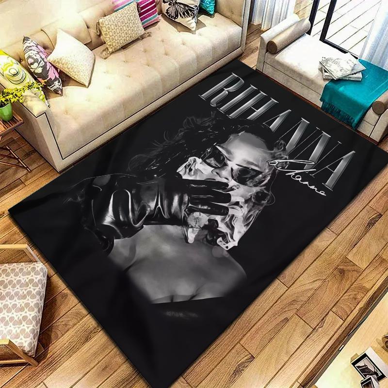Rihanna Carpet Rug for Living Room Bedroom Home Sofa Decoration,Kids play Nonslip Floor Mat
