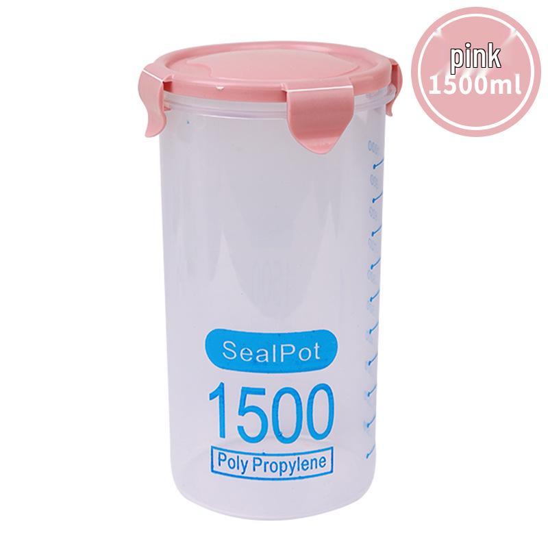 Transparent Food-Grade Jars for Grains, Cereals, Snacks, Tea, and Dry Goods Storage