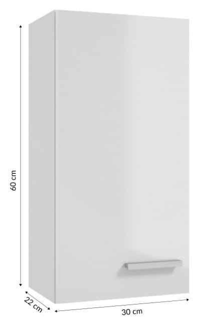 Marlena Hanging Bathroom Cabinet, Gloss