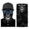 3D Skull Skeleton Balaclava Seamless Motorcycle Neck Face Shield Mask Scarf Bicycle Hunting Outdoor Anti-UV Bandana Headband