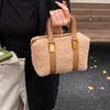 Plush Bag Temperament All-match Portable Boston Simple High-end One-shoulder Cross-body