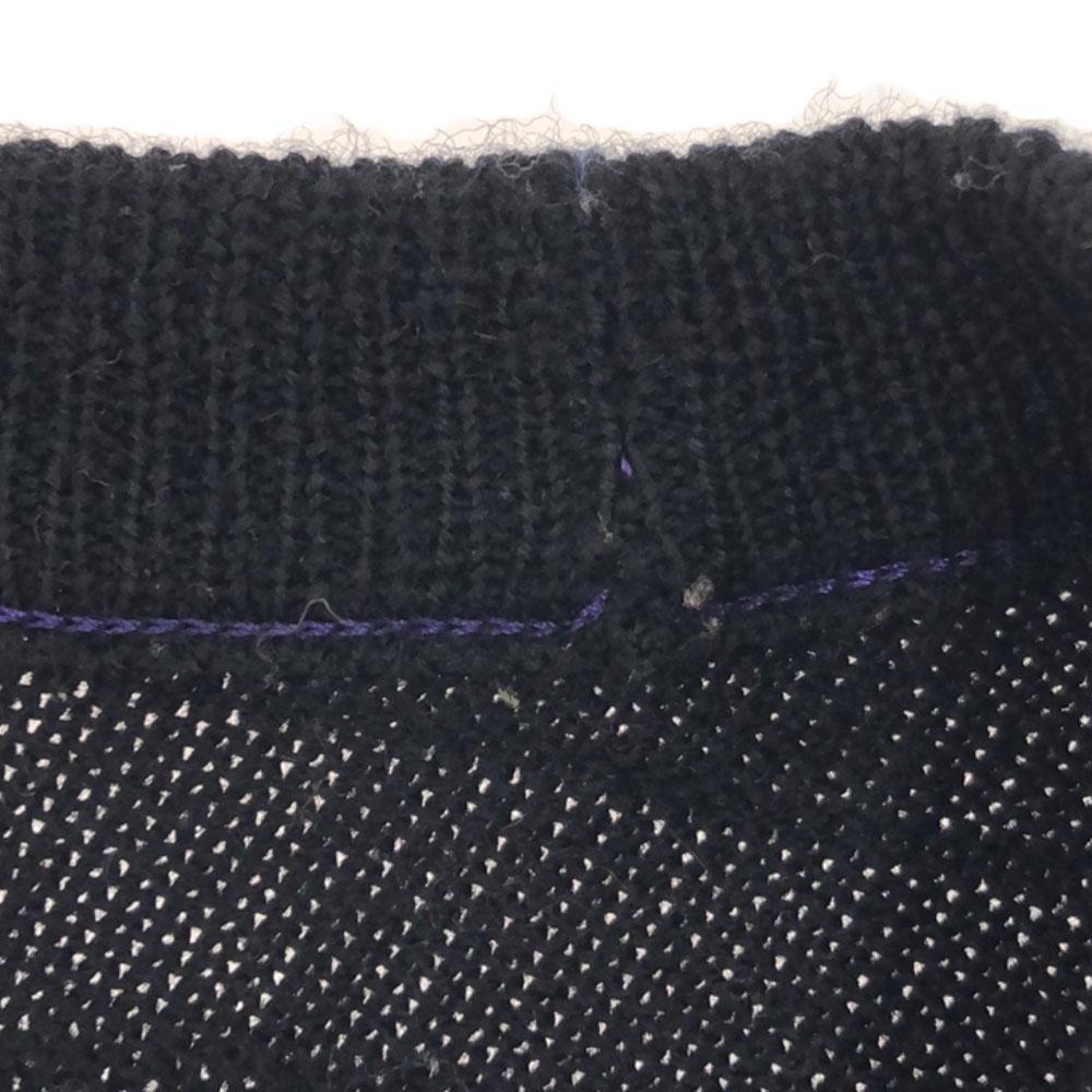 KENZO GOLF Made in Japan Golf Langarmpullover Schwarze Serie Strick Herren Gebraucht