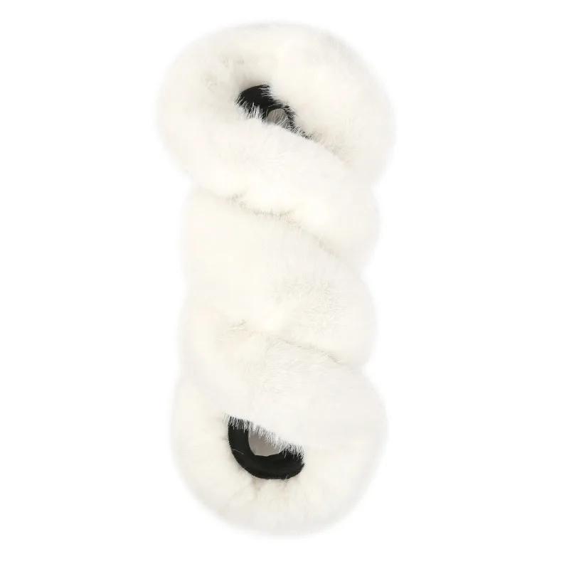 New Energy Vehicle Winter Anti Slip Plush Warm Steering Wheel Cover, Wear-resistant and Fashionable Universal Car Handle Cover