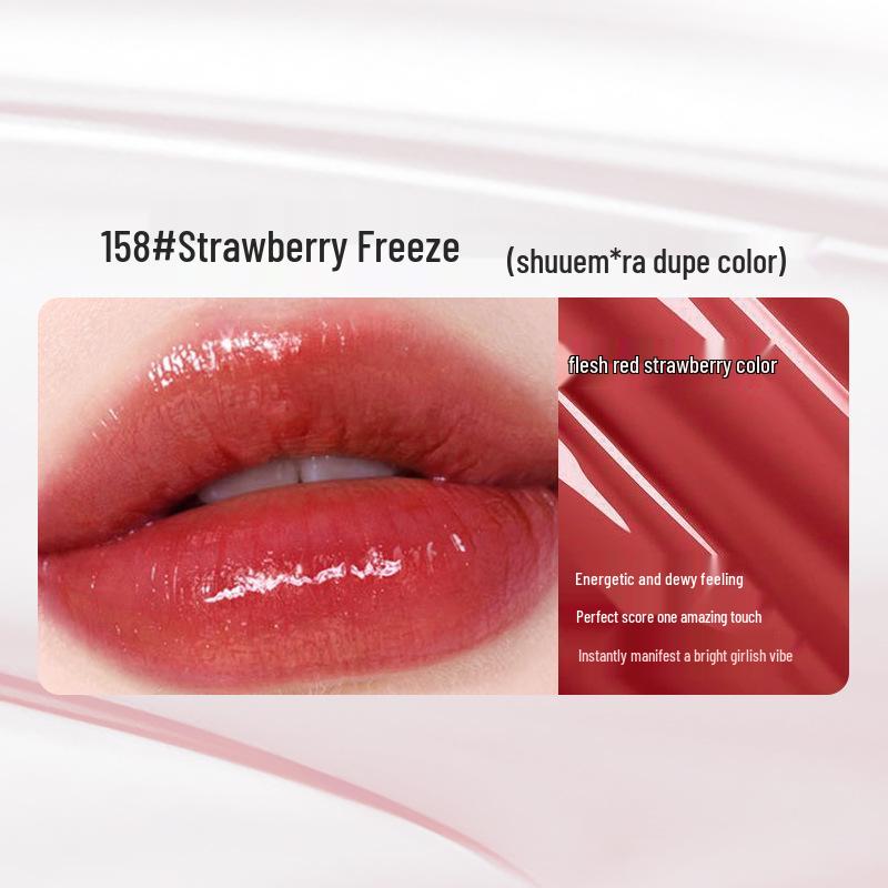 NOVO6258 Moisturizing Jelly Lip Gloss: Non-Stick, Glass-Like Shine Lip Balm for Students