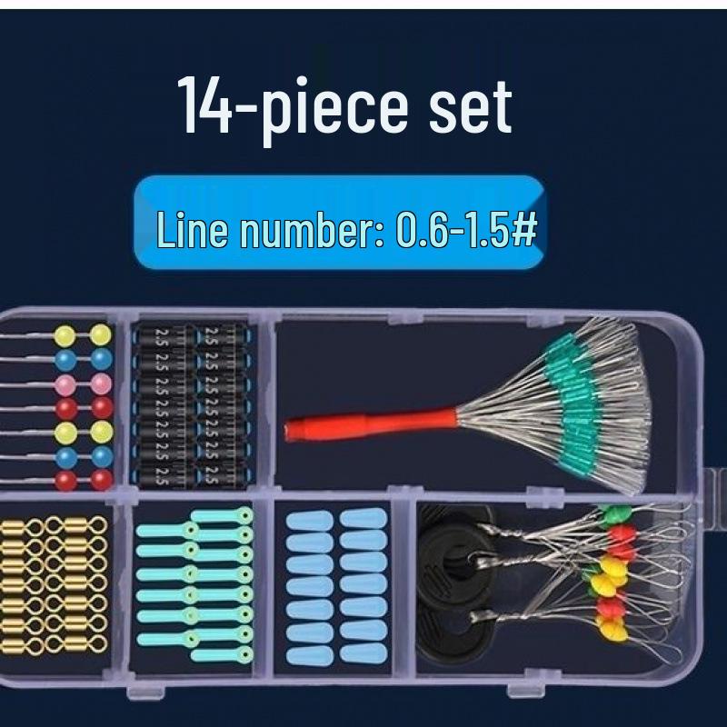 Wysokiej jakości zestaw spławików silikonowych z żyłką główną i akcesoriami wędkarskimi