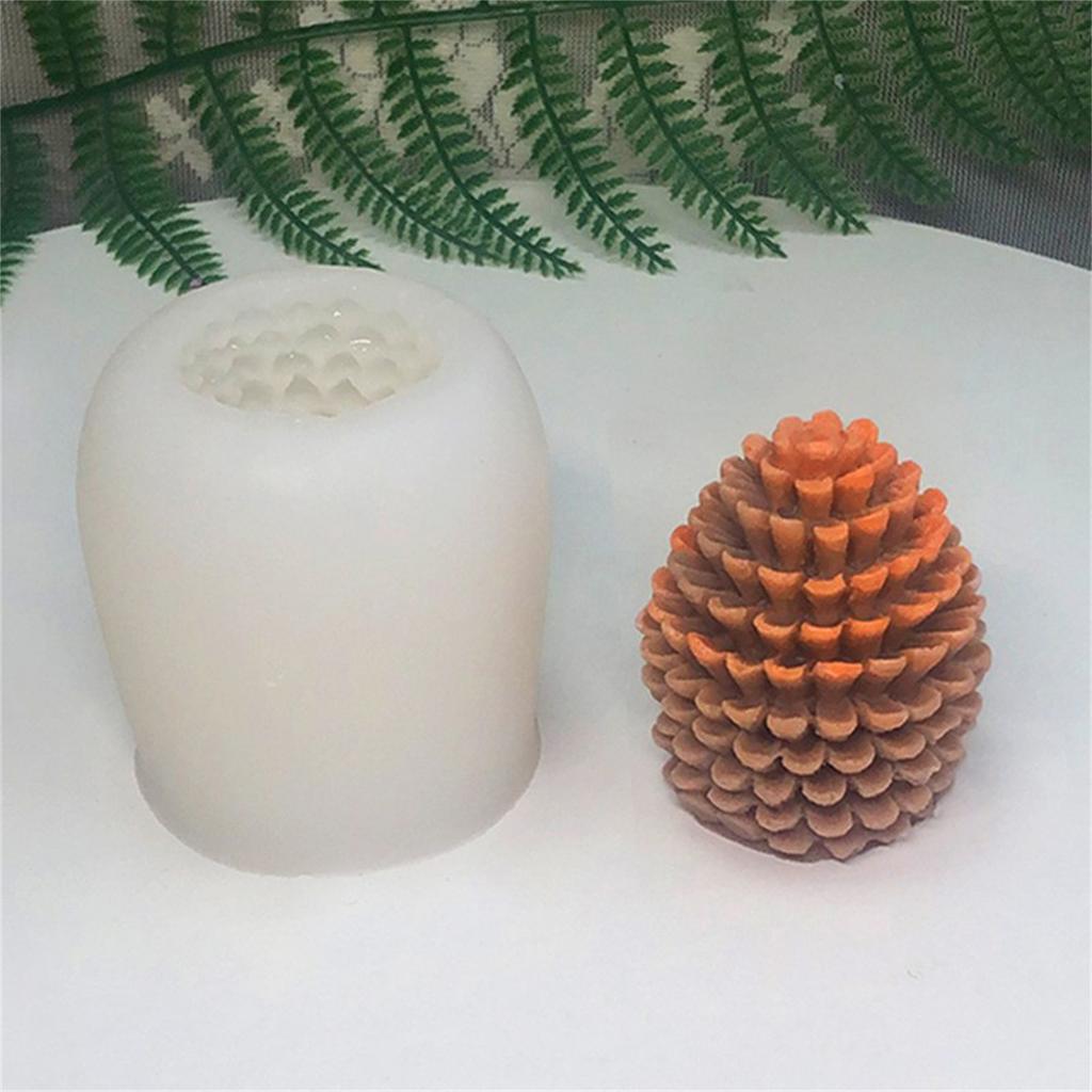 3D Tannenzapfen Silikonformen Kerzenformen Epoxidharzformen Gipsformen Handgefertigte Ornamentformen für die Kerzenherstellung