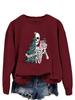Fun Fashion Crewneck Sweatshirt: "Sorta Merry, Sorta Scary" Long-Sleeve for Autumn/Winter