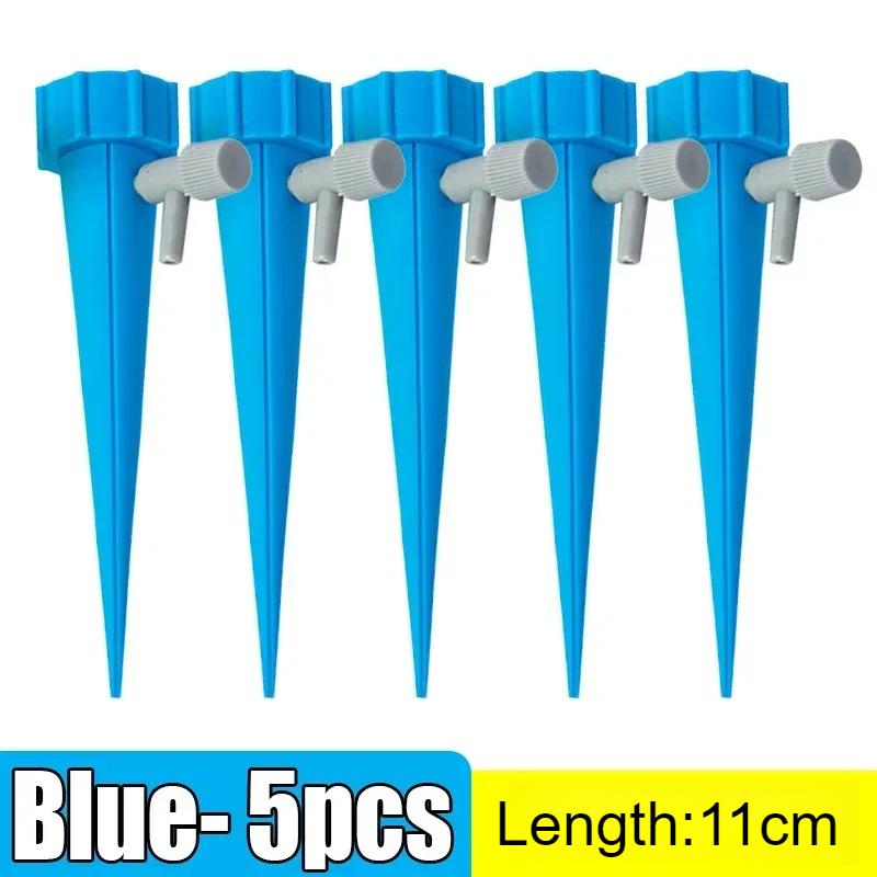 

Автоматическая система капельного полива для цветущих растений, самополивающийся колышек, регулируемое устройство для автоматического капельного полива, садовые принадлежности Blue-5PCS
