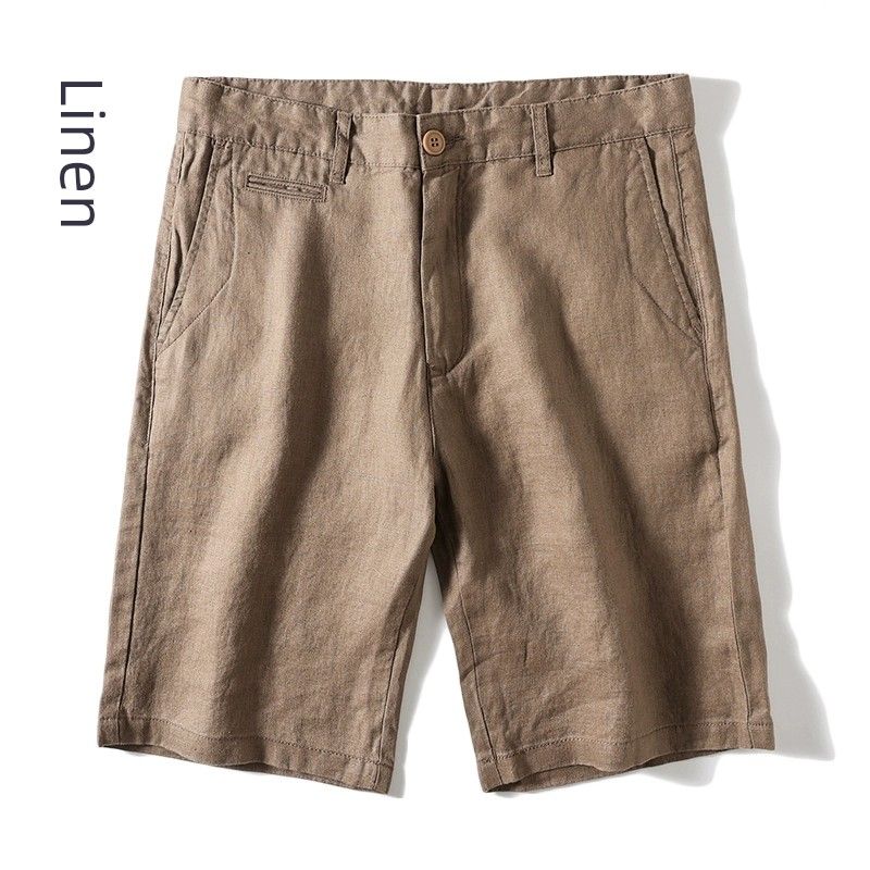 Pure Linen Summer Leisure Export Export Men's Shorts