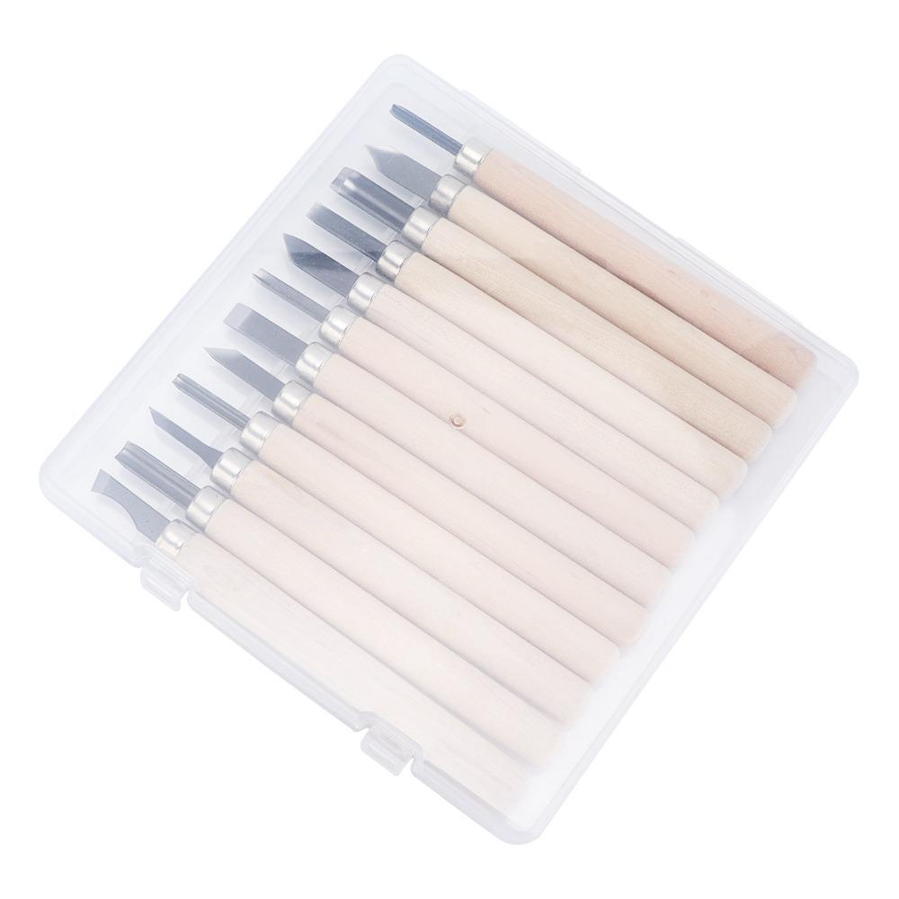 12PCS Steel Wood Carving Tool Set Professional Carving Chisels Sculpture Knife  Sculpting