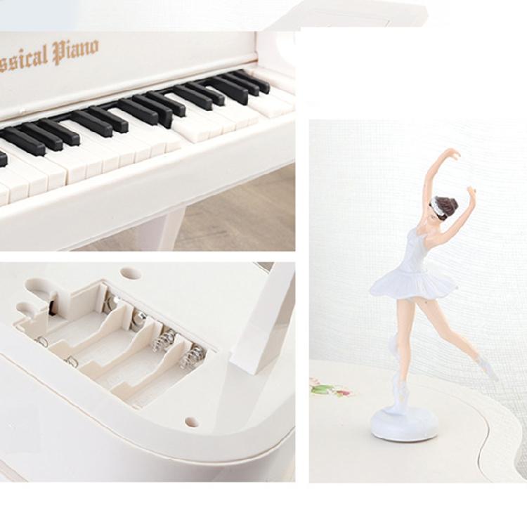 Retro Classic Dancer Ballerina Piano Clockwork Hand Crank Xmas Valentine Gift