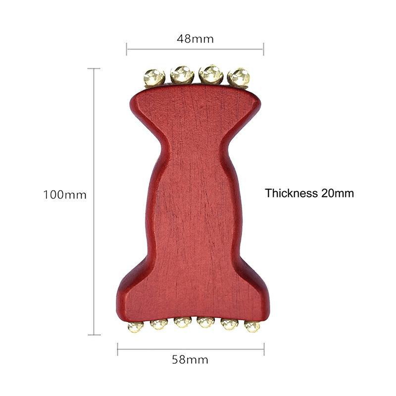 Facial Meridian Massager Gua Sha Roller Bead Fascia Lifting Tool Lymphatic Drainage Massage Trigger Point Massage Roller Wood A2