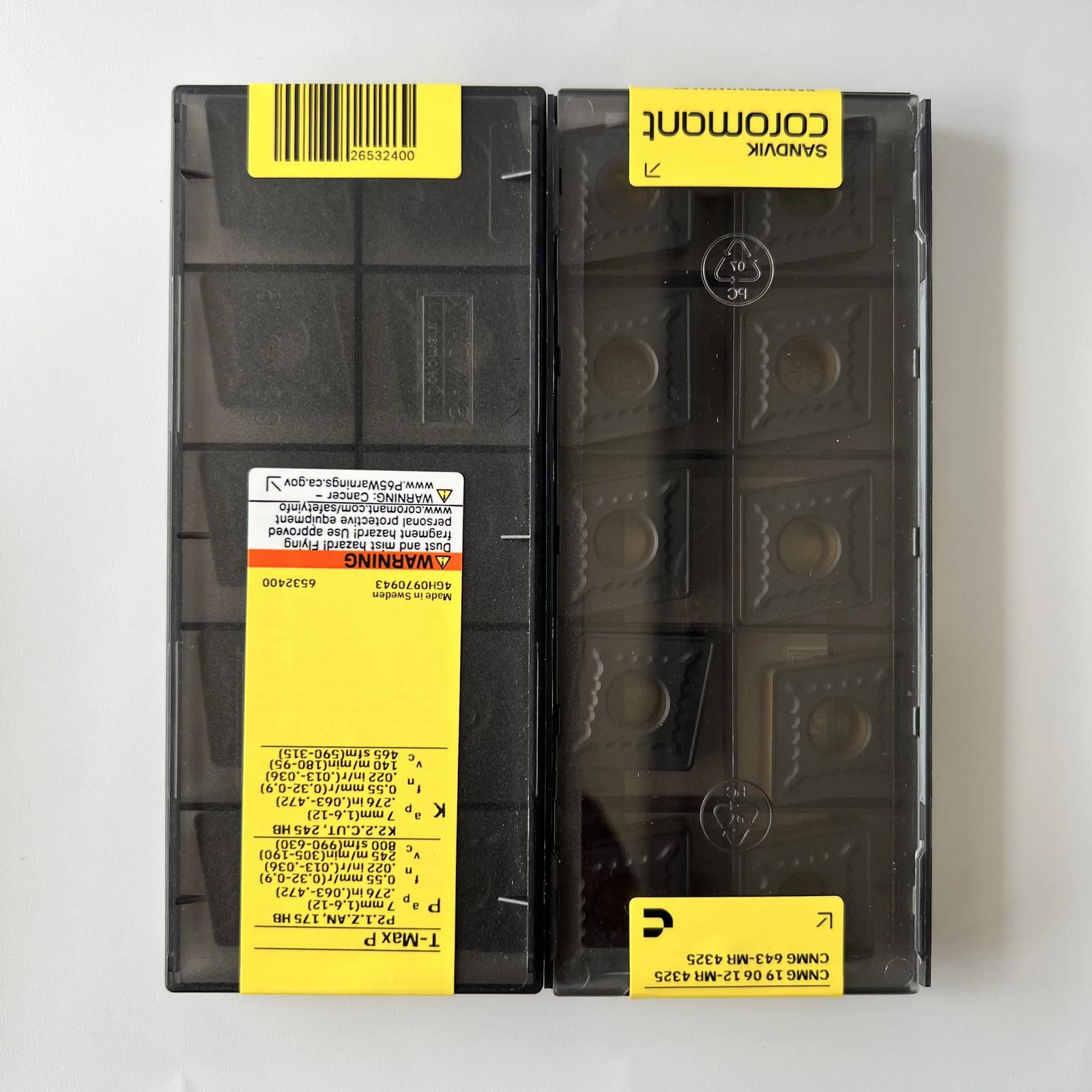 

SANDVIK / CNMG190612-MR 4325 / Industrial indexable Carbide Inserts 10 Pcs