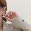 Hand Beaded Round Circle Hoop Earrings For Women Golden Statement Metal Earring  Trend Party Jewelry Couple Gift Brincos