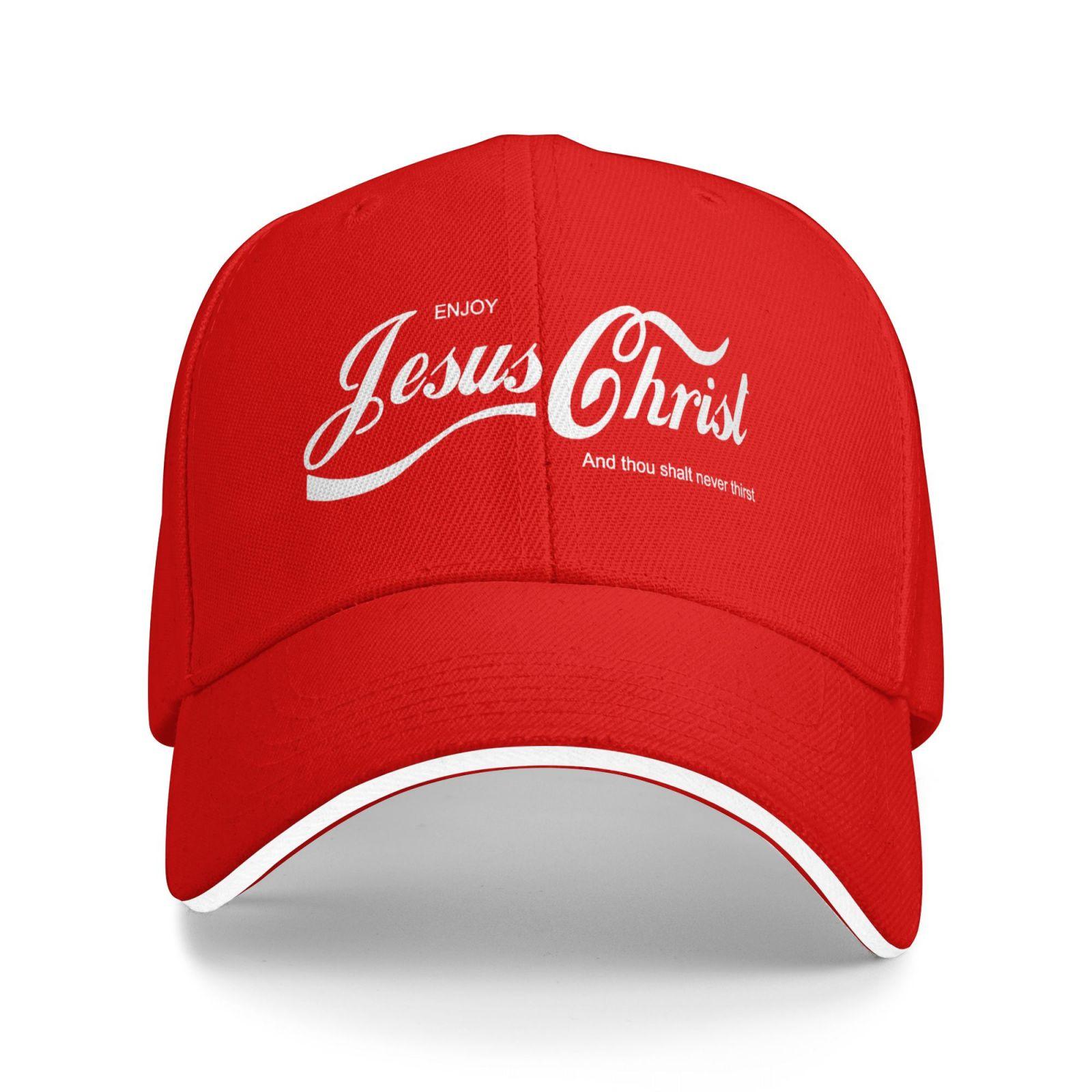 Enjoy Jesus Christ The Real King Christian Funny Unisex Hat Faith Prayer Graphic Fashion New Cotton Unisex Baseball Cap