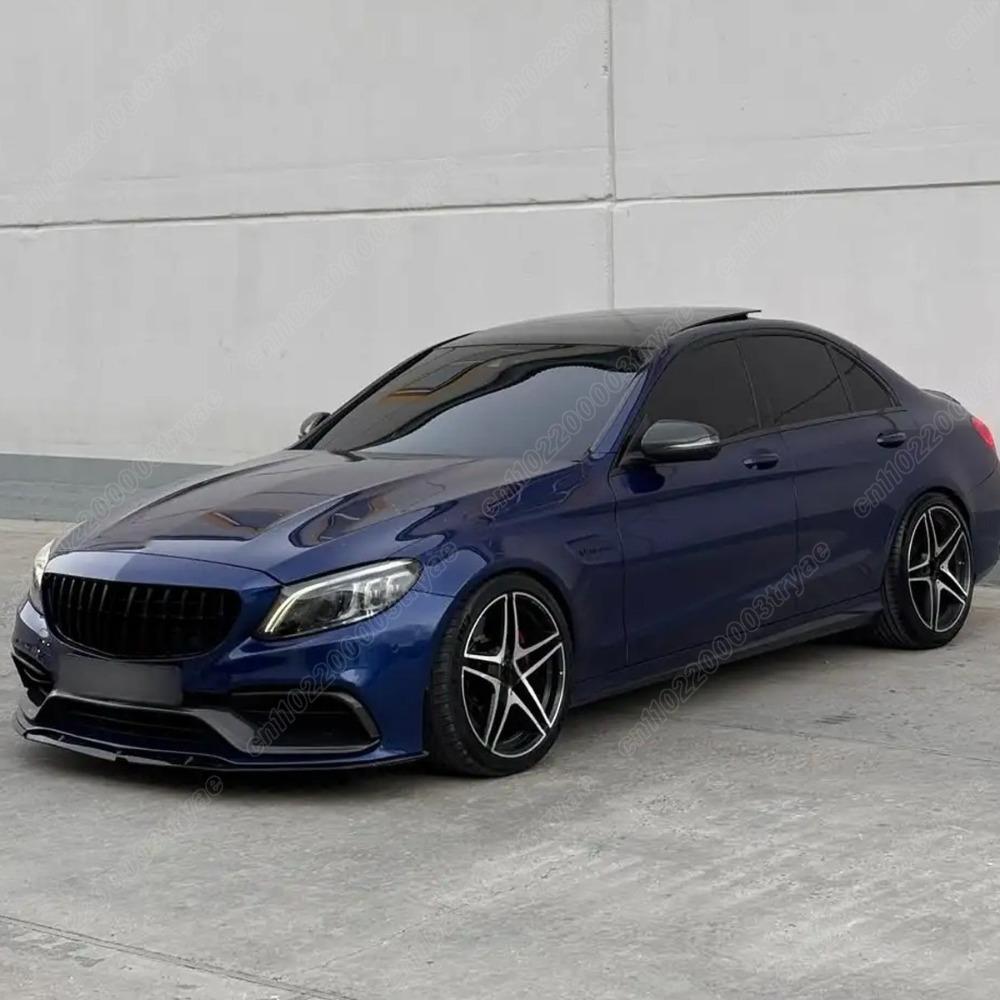 For Mercedes Benz C-Class C205 W205 A205 2015 2016 2017 2018 Automotive Front Bumper Spoiler Lip Divert Body Modification Kit