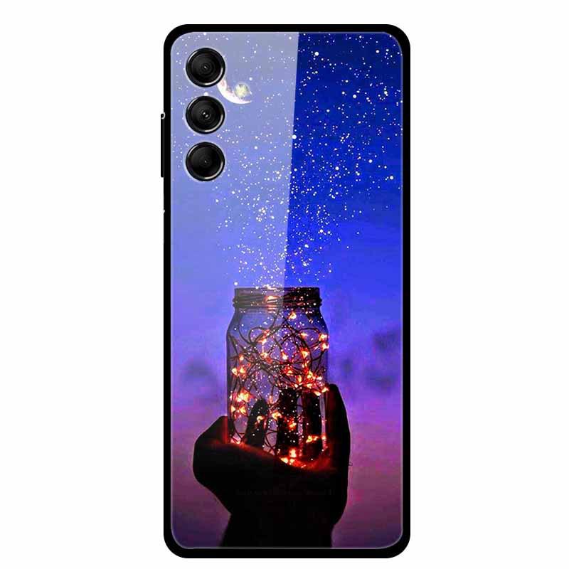 Kreative Landschaft Tierkunst Gehärtetes Glas Hülle für Samsung M14 5G
